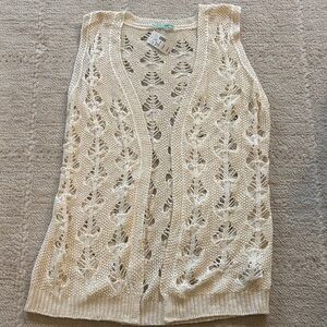 Maurices Ivory Knit Vest